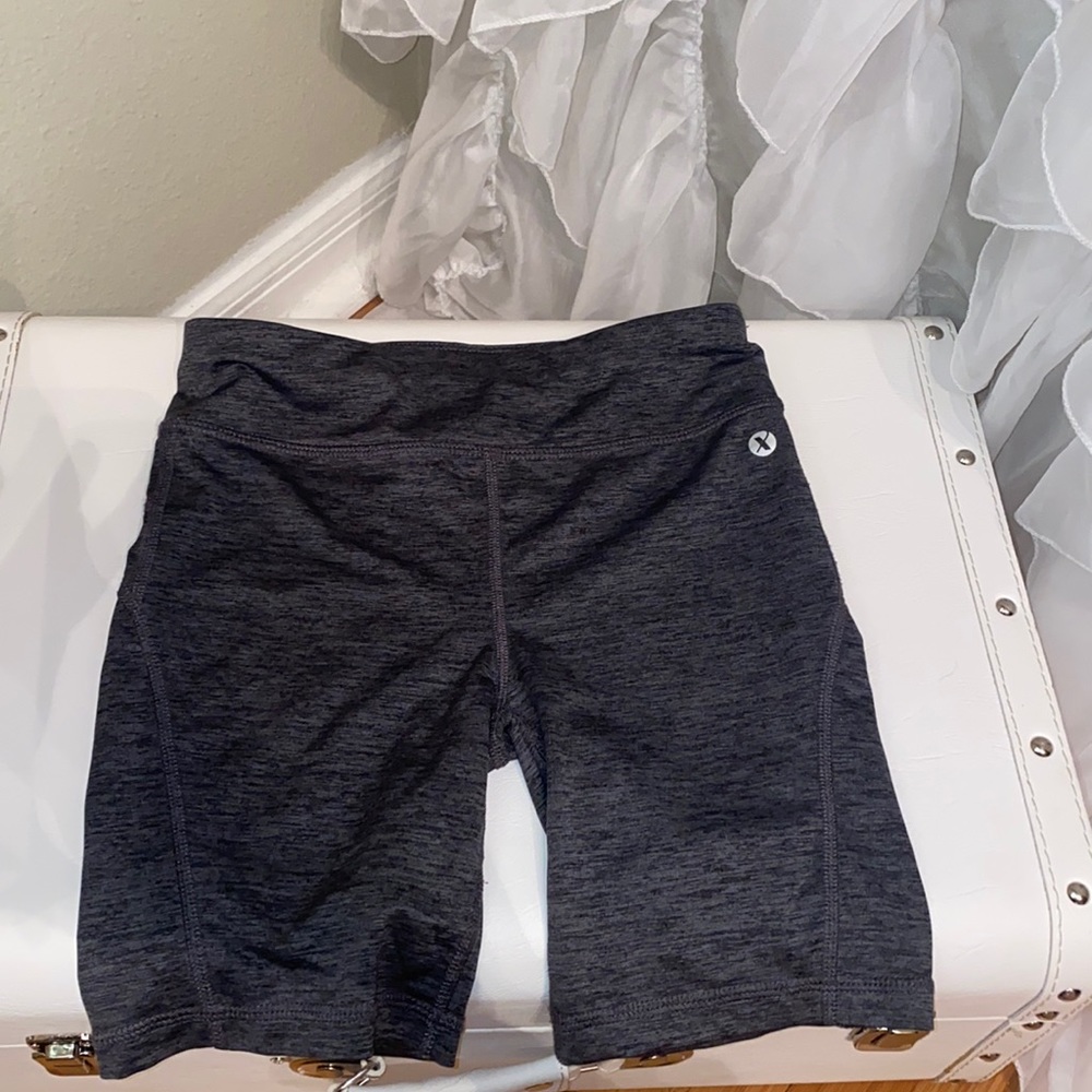 Kids - girls , xersion biker shorts , grey
